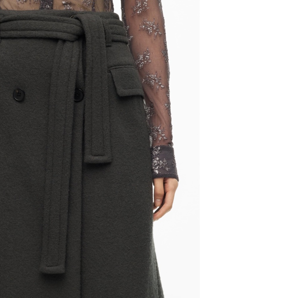 Zara Limited Edition Grey Wool Skirt